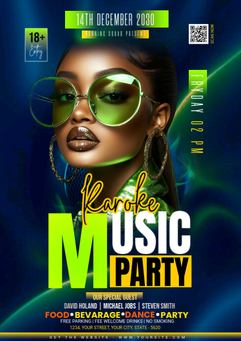 Maximalist Karoke A4 template
