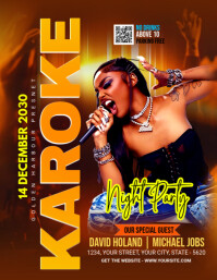 Maximalist Karoke  Flyer (us Letter) template