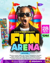 Maximalist Kids Summer Camp Fun Zone Instagram Portrait template