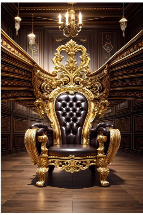 Maximalist King Throne Template  Banner 4' × 6'