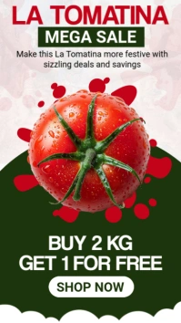 Maximalist La Tomatina Mega Sale Instagram Story template