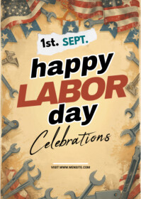 Maximalist Labor Day A6 template