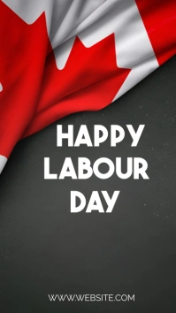 Maximalist Labor Day Canada Digital Display ( Digitalanzeige (9:16) template