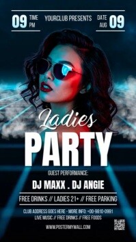 Maximalist Ladies Night Party Instagram Reel template