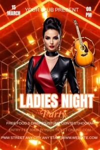 Maximalist Ladies Night Party  Pinterest Graphic Pinterest-Grafik template