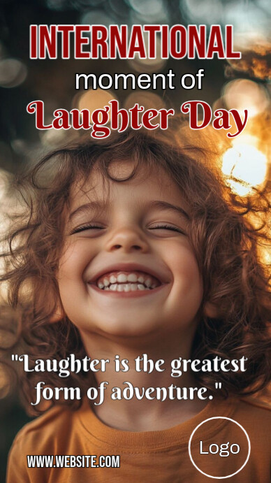 Maximalist Laughter  Digital Display (9:16) template