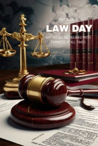 Maximalist Law Day Pinterest Graphic template