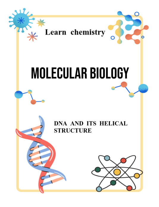 Maximalist Learn Chemistry Of Molecular Biology  Flyer (us Letter) template
