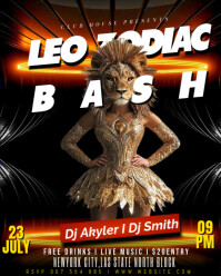 Maximalist Leo Zodiac Bash Instagram Portrait template