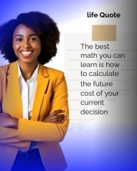 Maximalist Life Quote  Instagram Portrait template