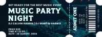 Maximalist Live Concert Ticket Facebook Cover template