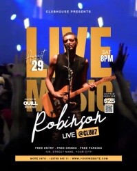 Maximalist Live Music  Instagram Portrait template