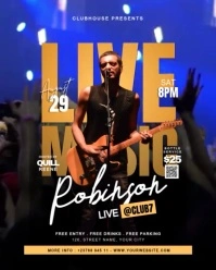Maximalist Live Music  Instagram Portrait template