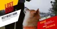 Maximalist Lost Pet Ad Template Facebook Shared Image