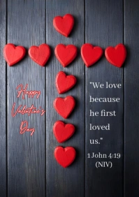 Maximalist Love Bible Verse A4 template