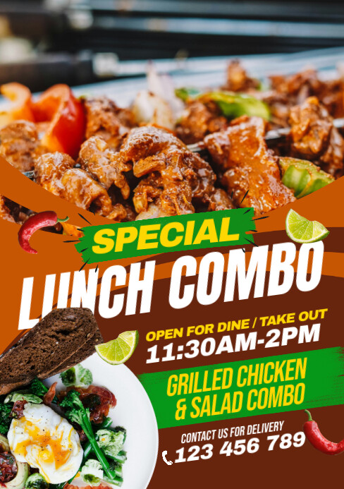 Maximalist Lunch Combo A5 template