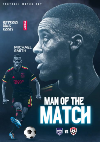 Maximalist Man Of The Match Poster  A4 template