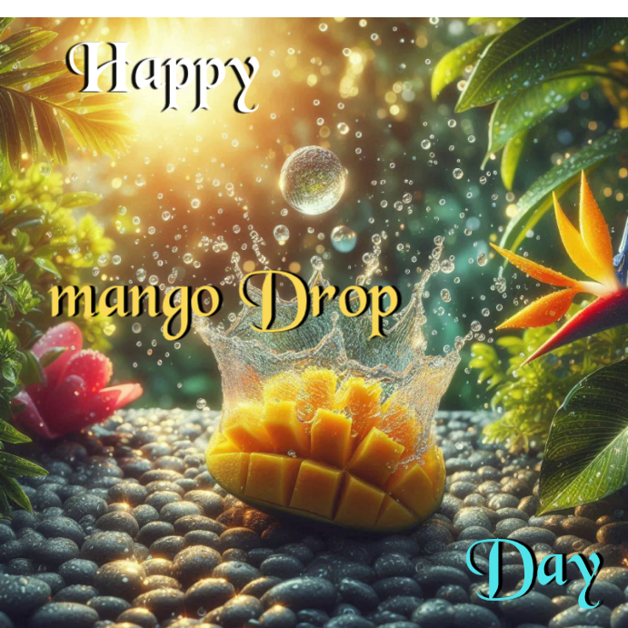 Maximalist Mango Drop Day Instagram Post Template | PosterMyWall