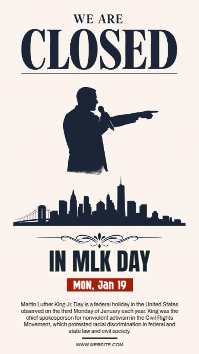 Maximalist Martin Luther King Jr Day Instagram Story Template ...