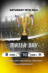 Maximalist Match Day  Banner 4' × 6' template