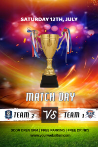 Maximalist Match Day  Banner 4' × 6' template