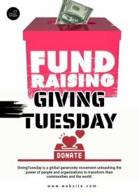 Maximalist Maximalist Giving Tuesday Flyer A6 template