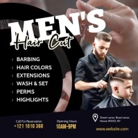 Maximalist Maximalist Men's Hair Salon Ad Instagram Post Instagram Post template