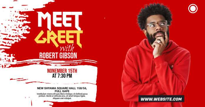 Maximalist Meet & Greet Facebook Shared Image template
