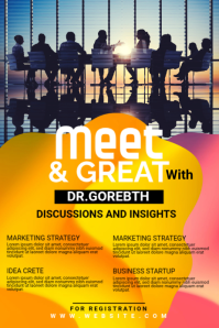Maximalist Meet & Greet Pinterest Graphic template