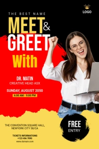 Maximalist Meet & Greet Pinterest Graphic Pinterest Graphic Pinterest-grafik template