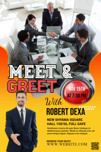 Maximalist Meet & Greet Poster Poster template