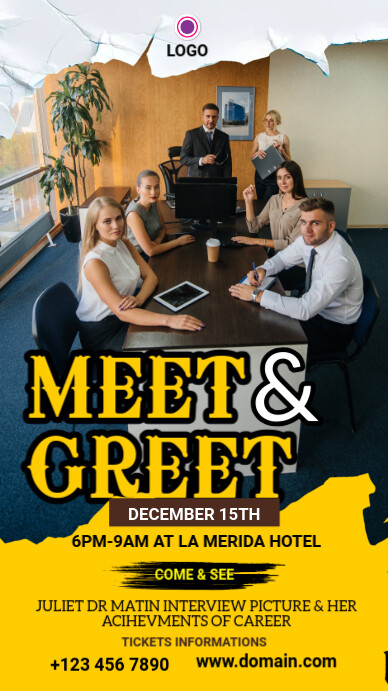Maximalist Meet And Greet Community Day Facebook Story template