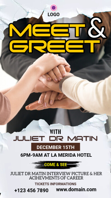 Maximalist Meet And Greet Community Day Facebook Story template