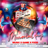 Maximalist Memorial Day Bbq Cookout  Instagram Post template