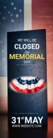 Maximalist Memorial Day Business Sign Door Hanger template