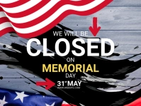 Maximalist Memorial Day Business Sign Yard Sign Sinal de jardim template
