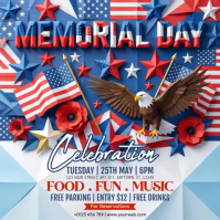 Maximalist Memorial Day Celebration Instagram Post Video template