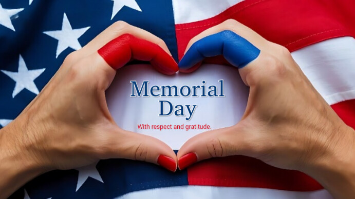 Maximalist Memorial Day Digital Display (16:9) template