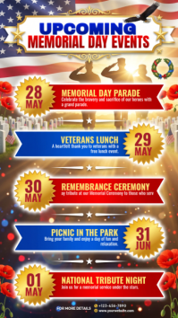 Maximalist Memorial Day Events Instagram Story template