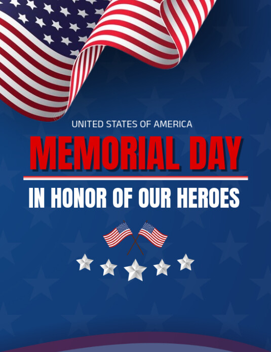 Maximalist Memorial Day Flyer Template | PosterMyWall