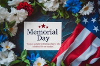 Maximalist Memorial Day Label Étiquette template