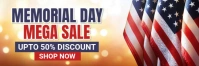 Maximalist Memorial Day Mega Sale Banner 2' × 6' template