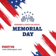 Maximalist Memorial Day Parade Instagram Post template