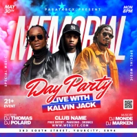 Maximalist Memorial Day Party Online Editable Template Instagram Post