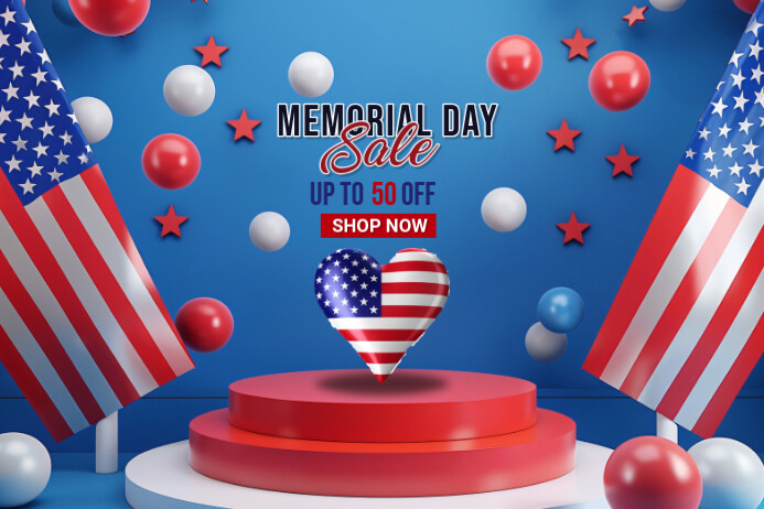 Maximalist Memorial Day Sale  Label Rótulo template