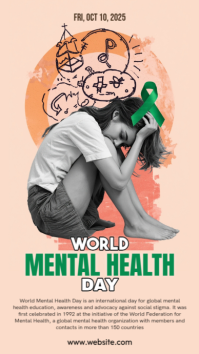 Maximalist Mental Health Day Instagram Story Template | PosterMyWall