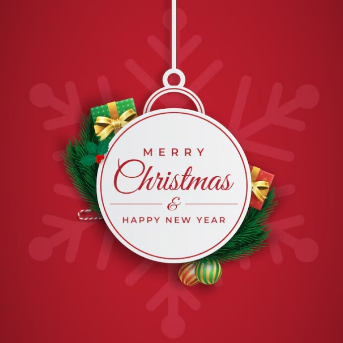Copy of Maximalist Merry Christmas And Happy New Year Instagram Post ...