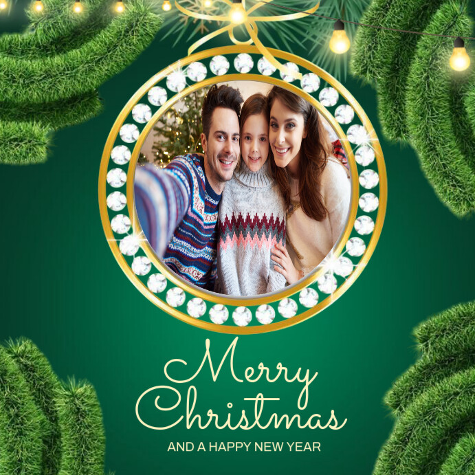 Maximalist Merry Christmas And Happy New Year Wishes Instagram Post ...