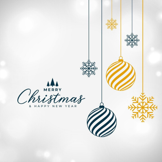 Maximalist Merry Christmas And Happy New Year Instagram Post Template ...