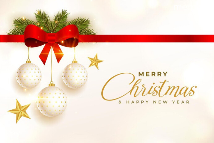 Copy of Maximalist Merry Christmas And Happy New Year Poster | PosterMyWall